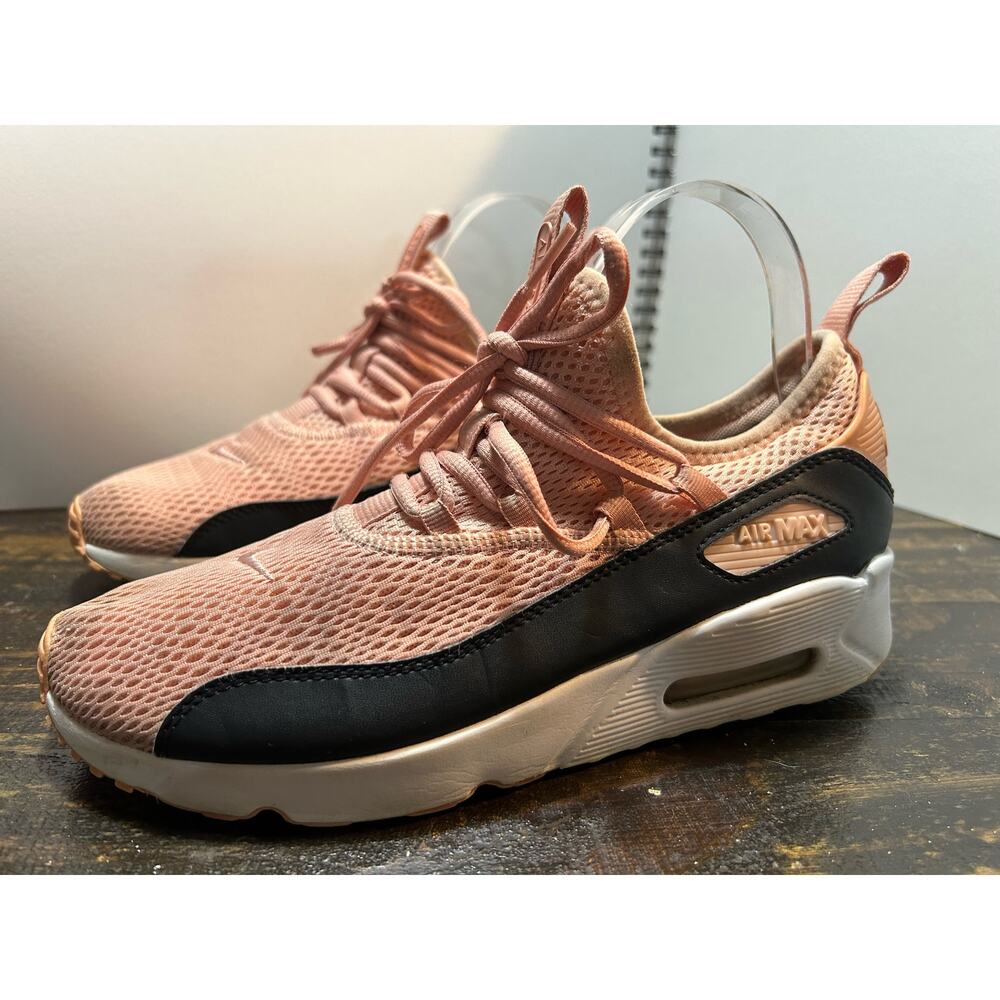 Girl's 6.5 Y Nike Air Max 90 EZ Preowned Big Girls Pink White Black